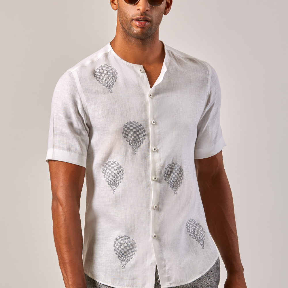 BALLOON SHIRT - WHITE