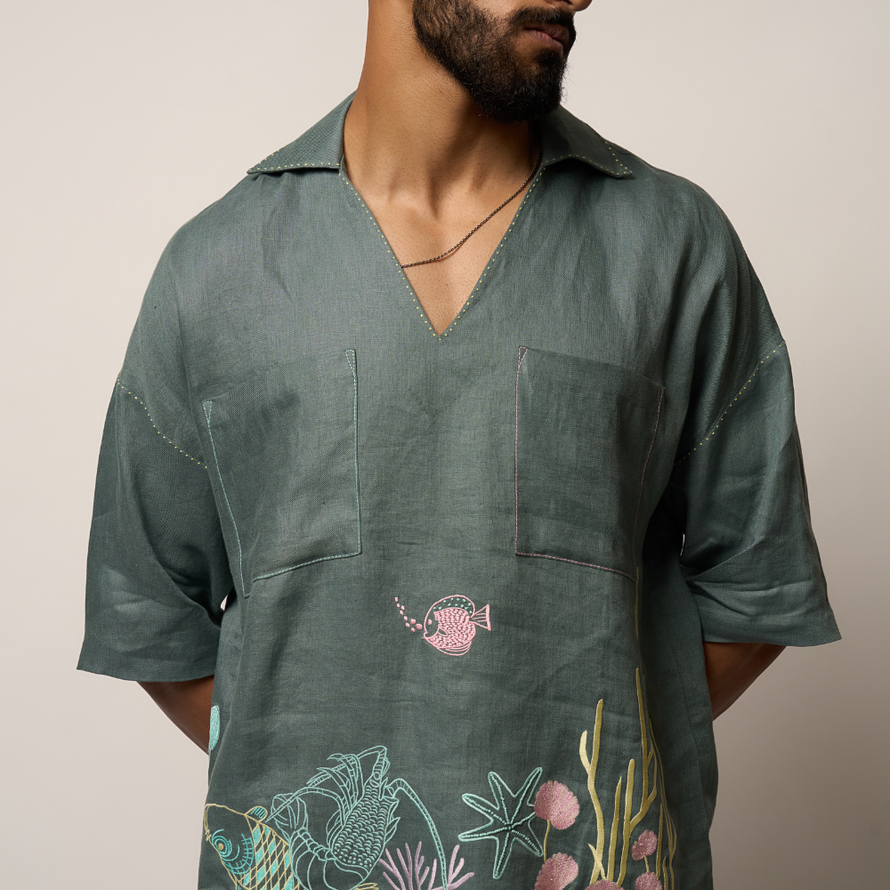 CORAL SHIRT - HOLBEIN