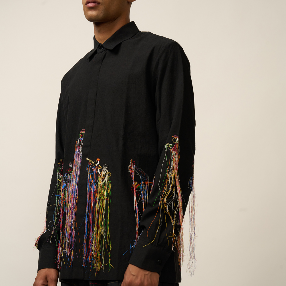 BLACK BALLY BROAD SHIRT