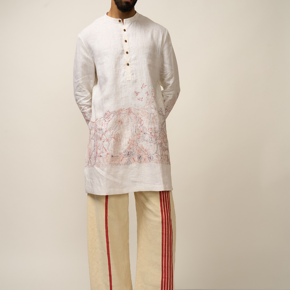 MONKEY BIZ KURTA - IVORY