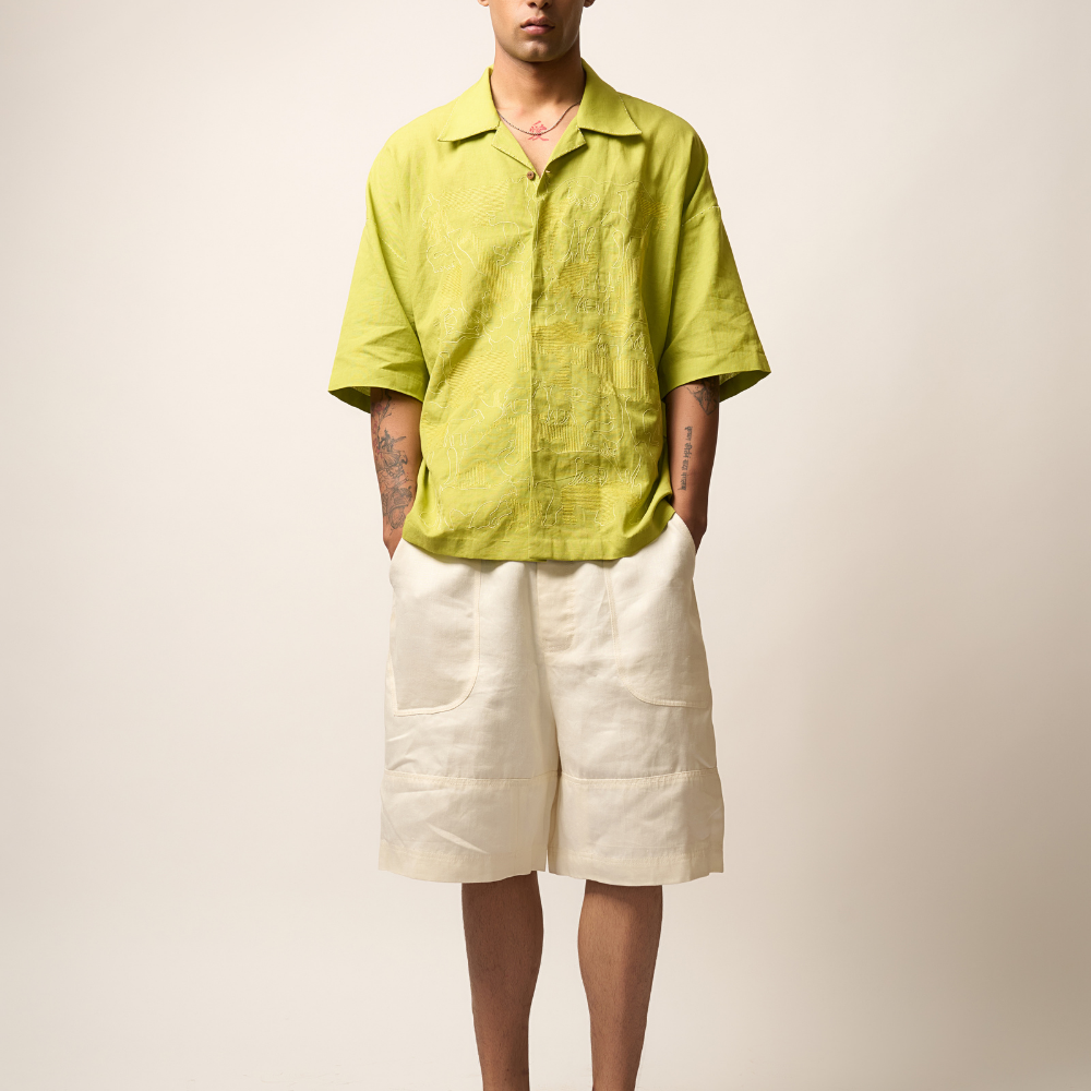 ANIMAL FARM SHIRT - LIME GREEN