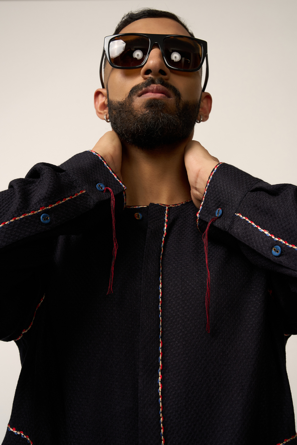 BAMBOO KURTA -  BLACK