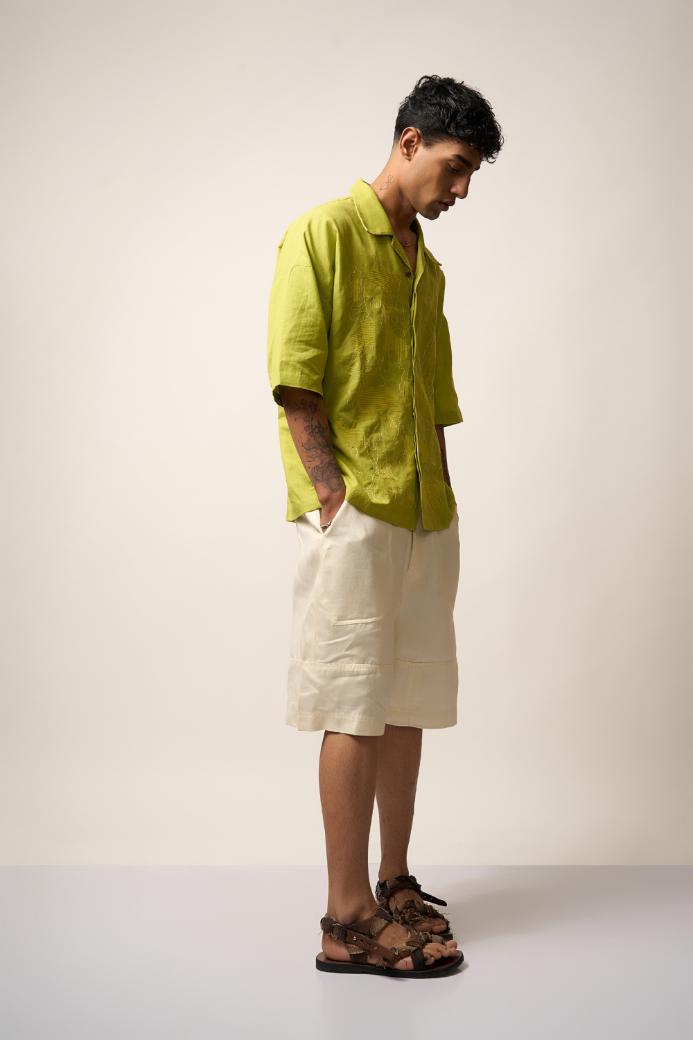 ANIMAL FARM SHIRT - LIME GREEN