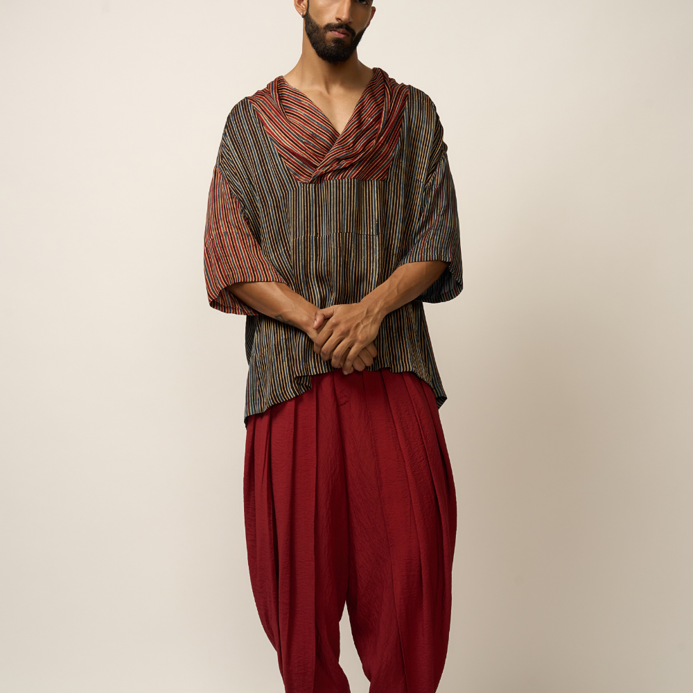 DHOTI - MADDER RED