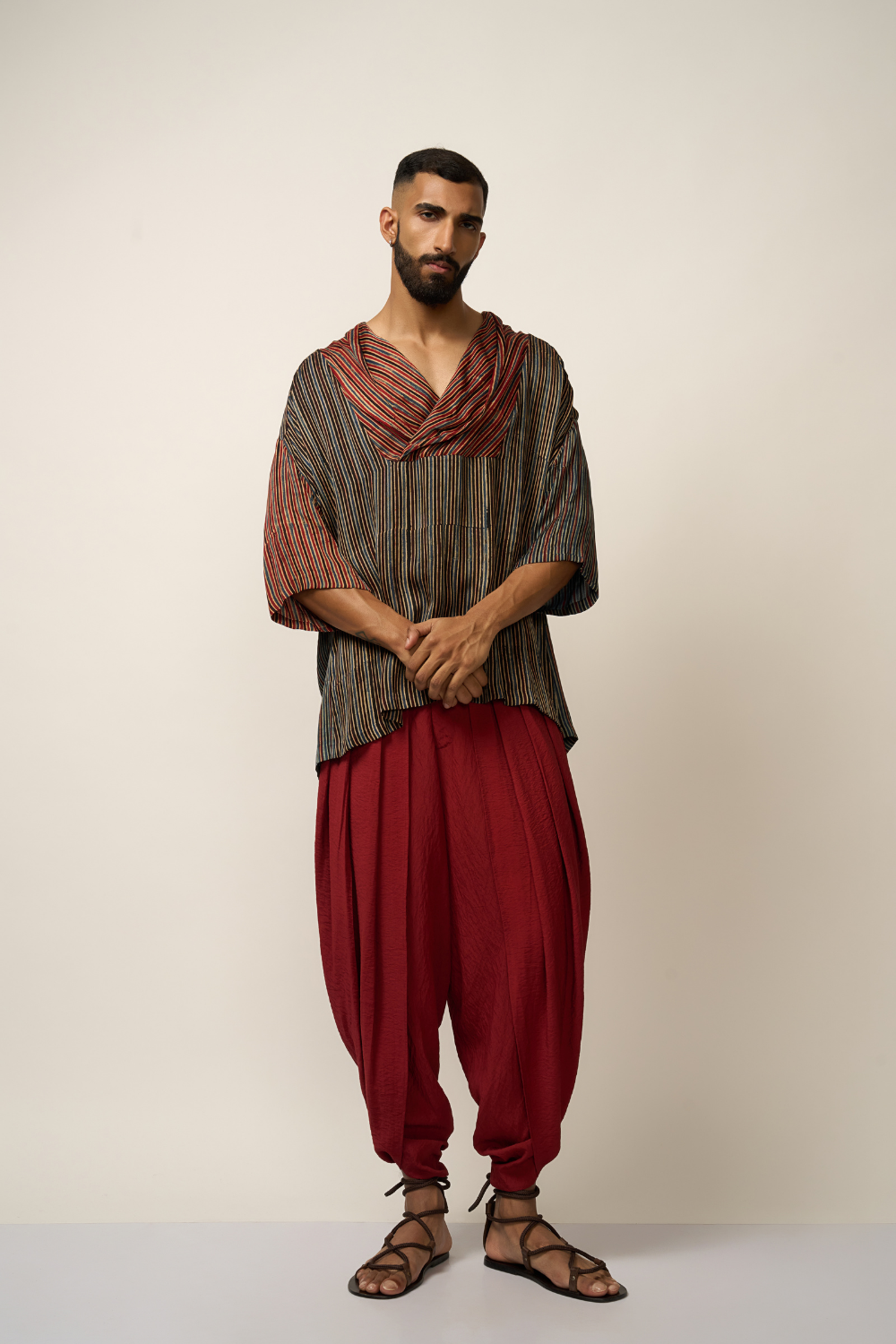 DHOTI - MADDER RED