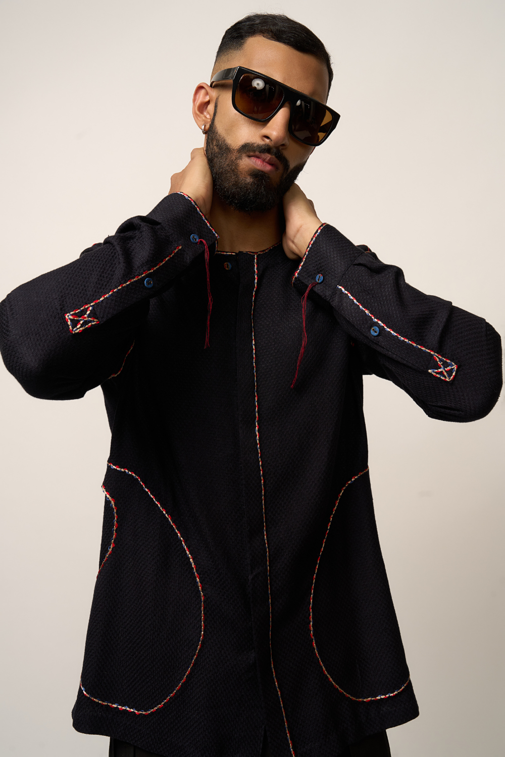 BAMBOO KURTA -  BLACK