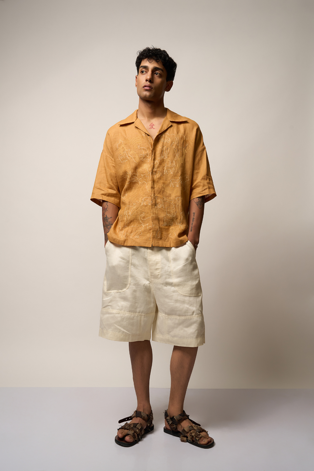 ANIMAL FARM SHIRT - MUSTARD