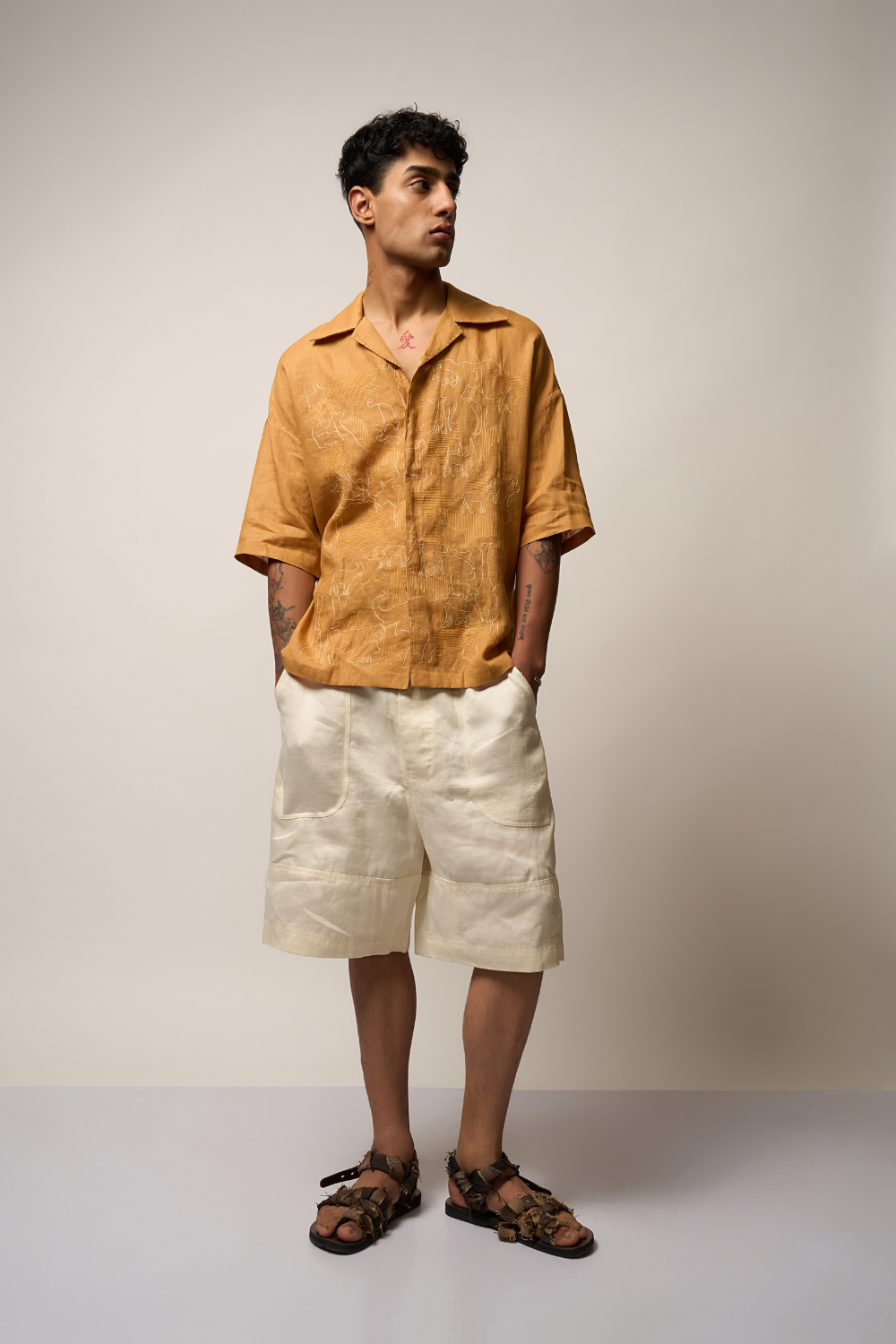 ANIMAL FARM SHIRT - MUSTARD
