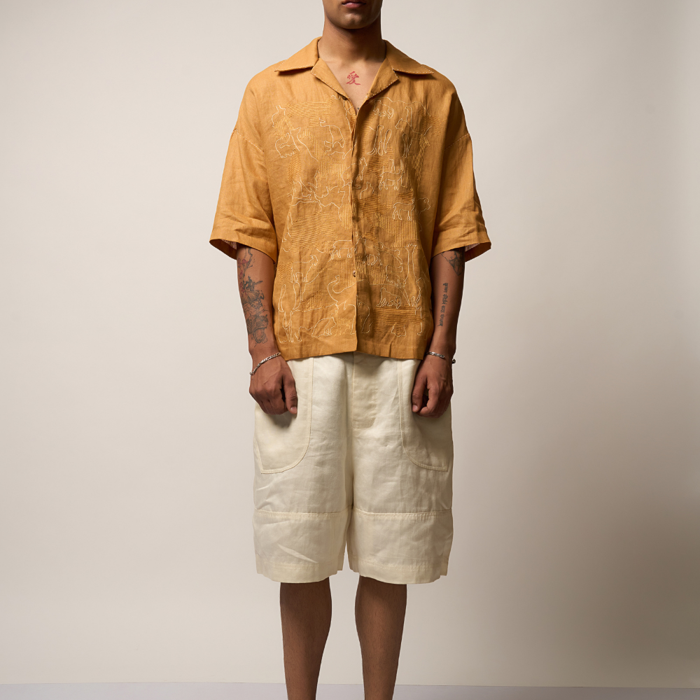 ANIMAL FARM SHIRT - MUSTARD