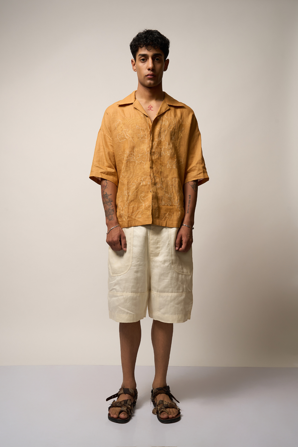 ANIMAL FARM SHIRT - MUSTARD