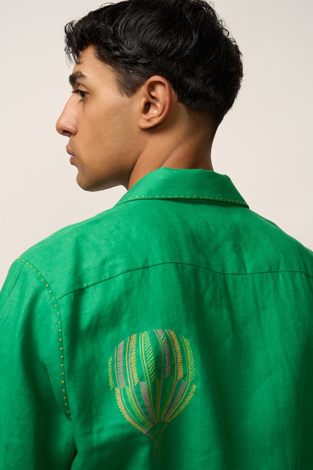 BALLOON SHIRT - PARAKEET GREEN