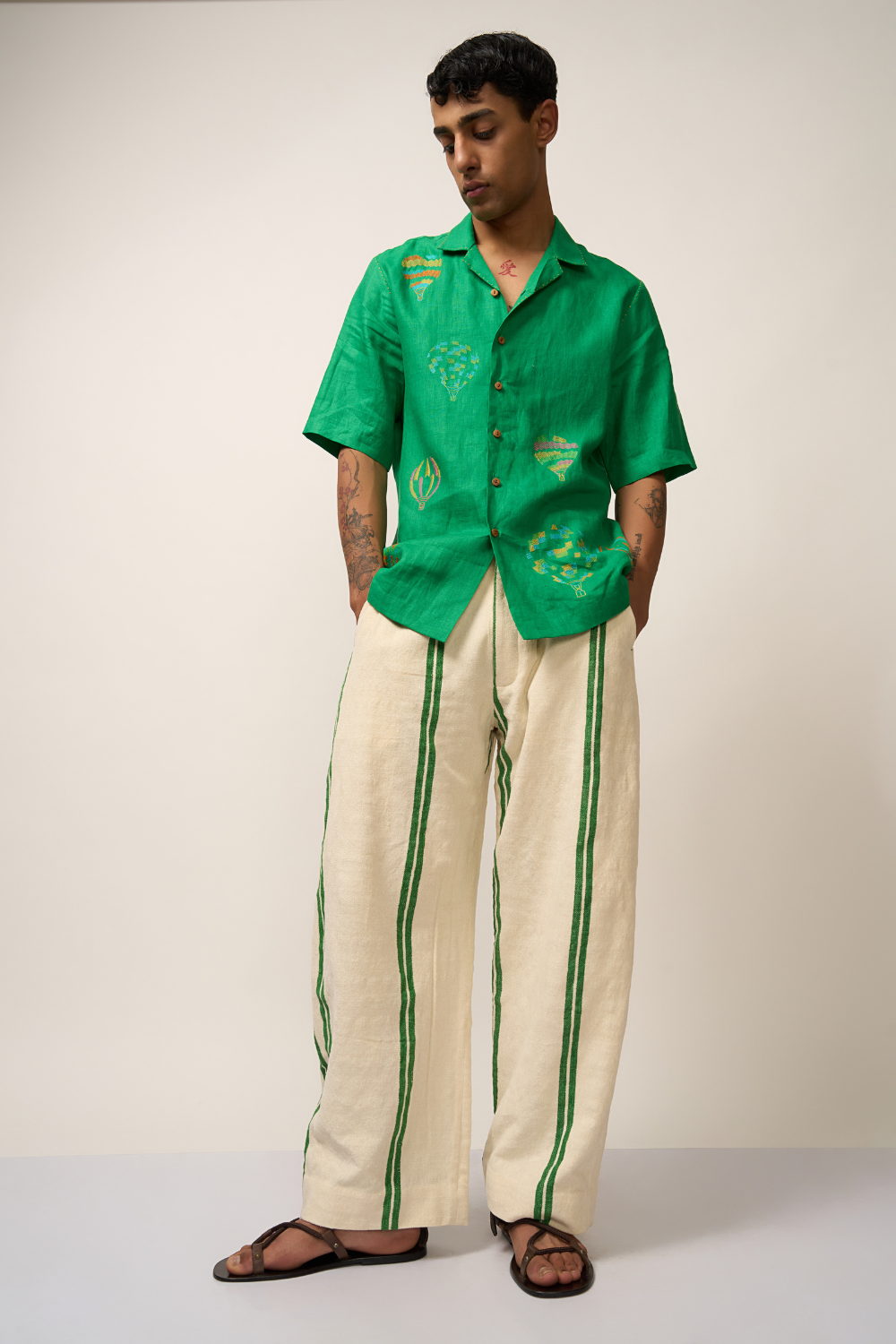BALLOON SHIRT - PARAKEET GREEN