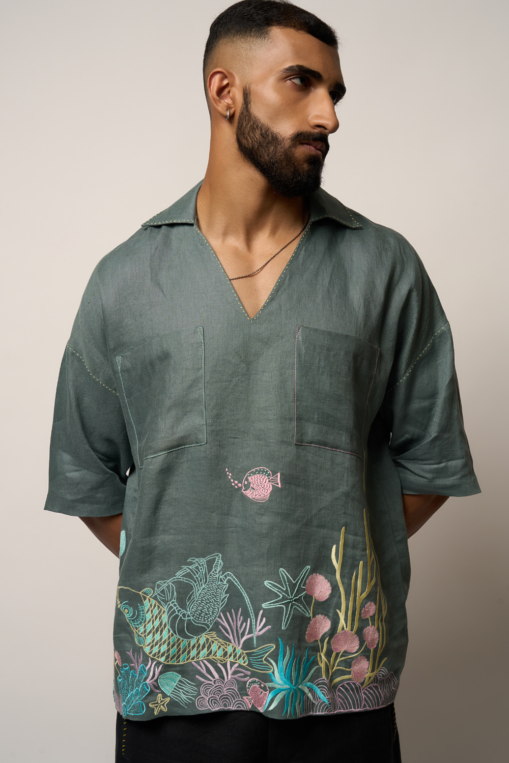 CORAL SHIRT - HOLBEIN