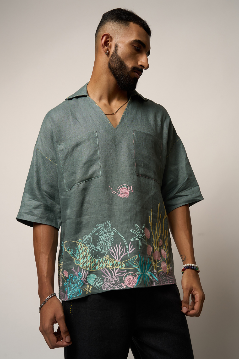 CORAL SHIRT - HOLBEIN