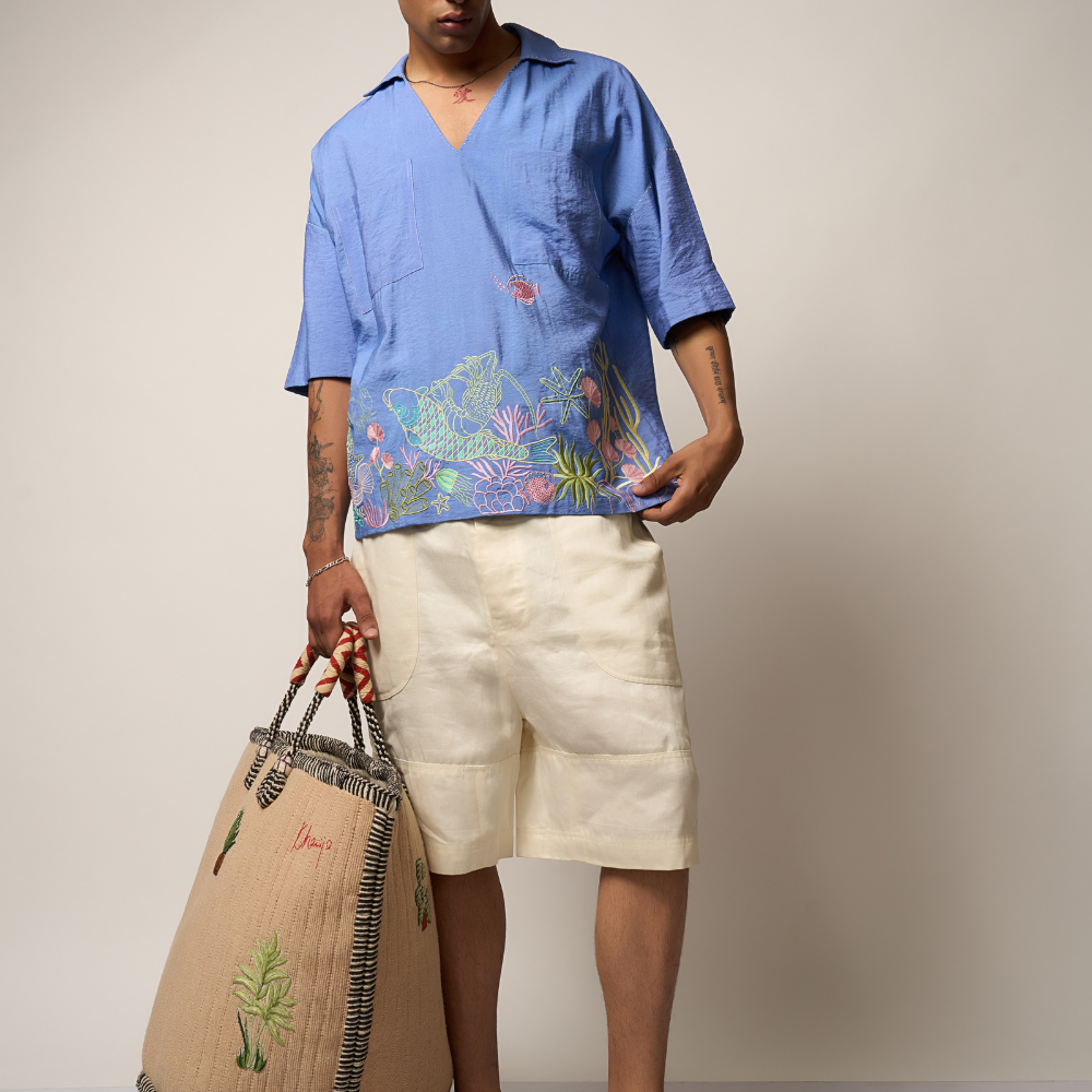 CORAL SHIRT - SKY BLUE