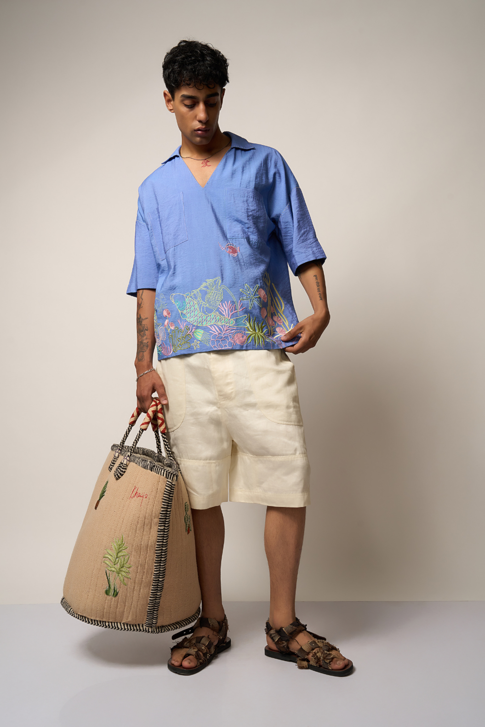 CORAL SHIRT - SKY BLUE