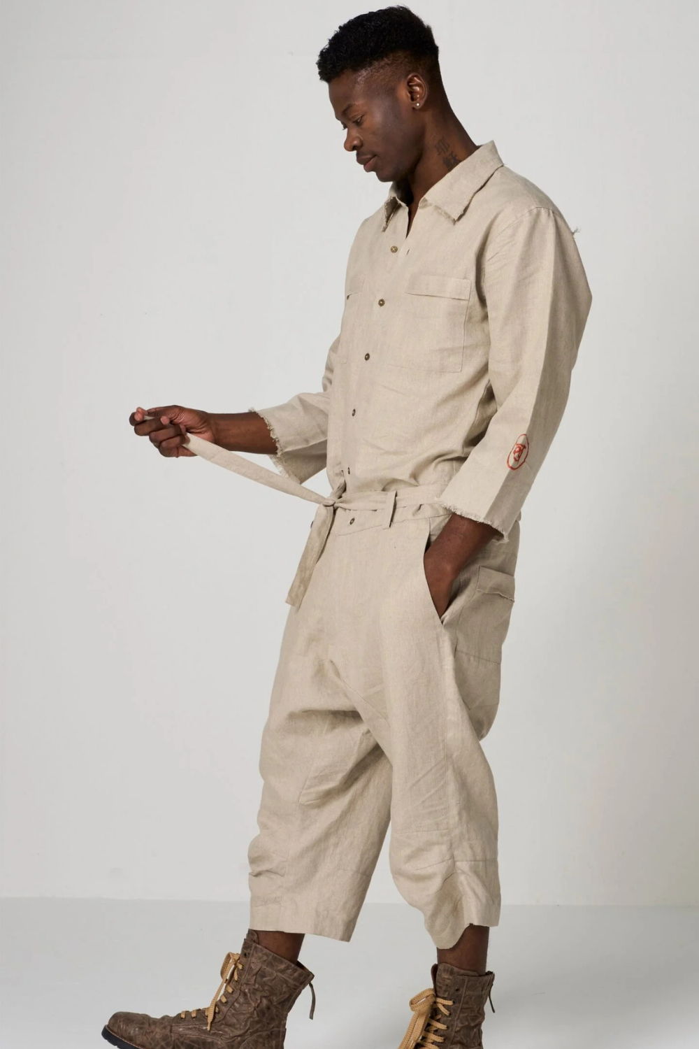 WAGON JUMPSUIT-BEIGE