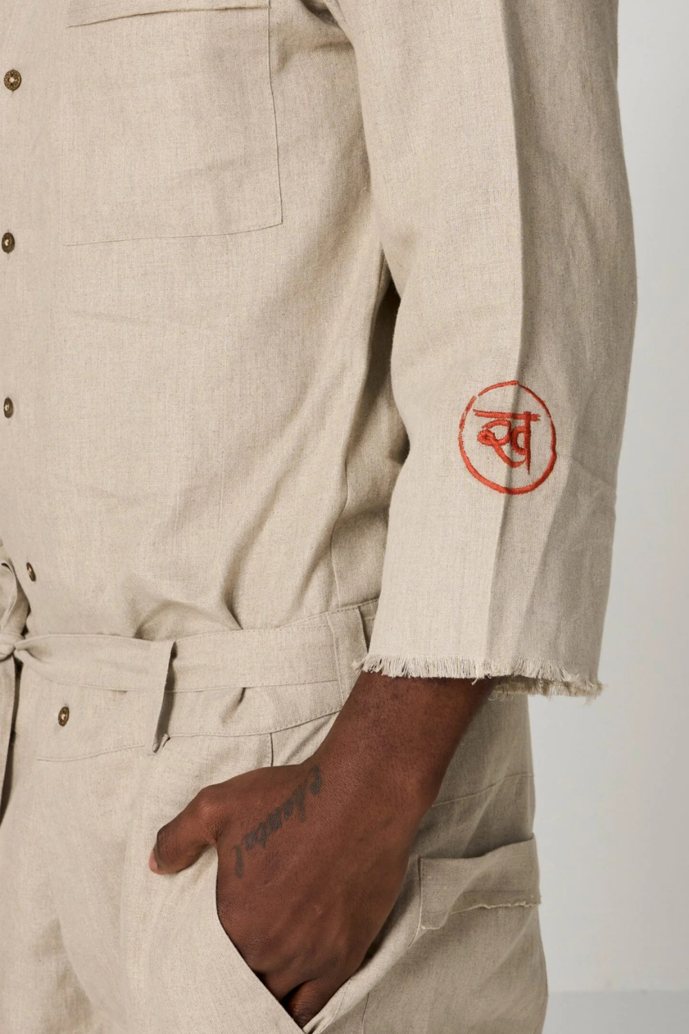 WAGON JUMPSUIT-BEIGE