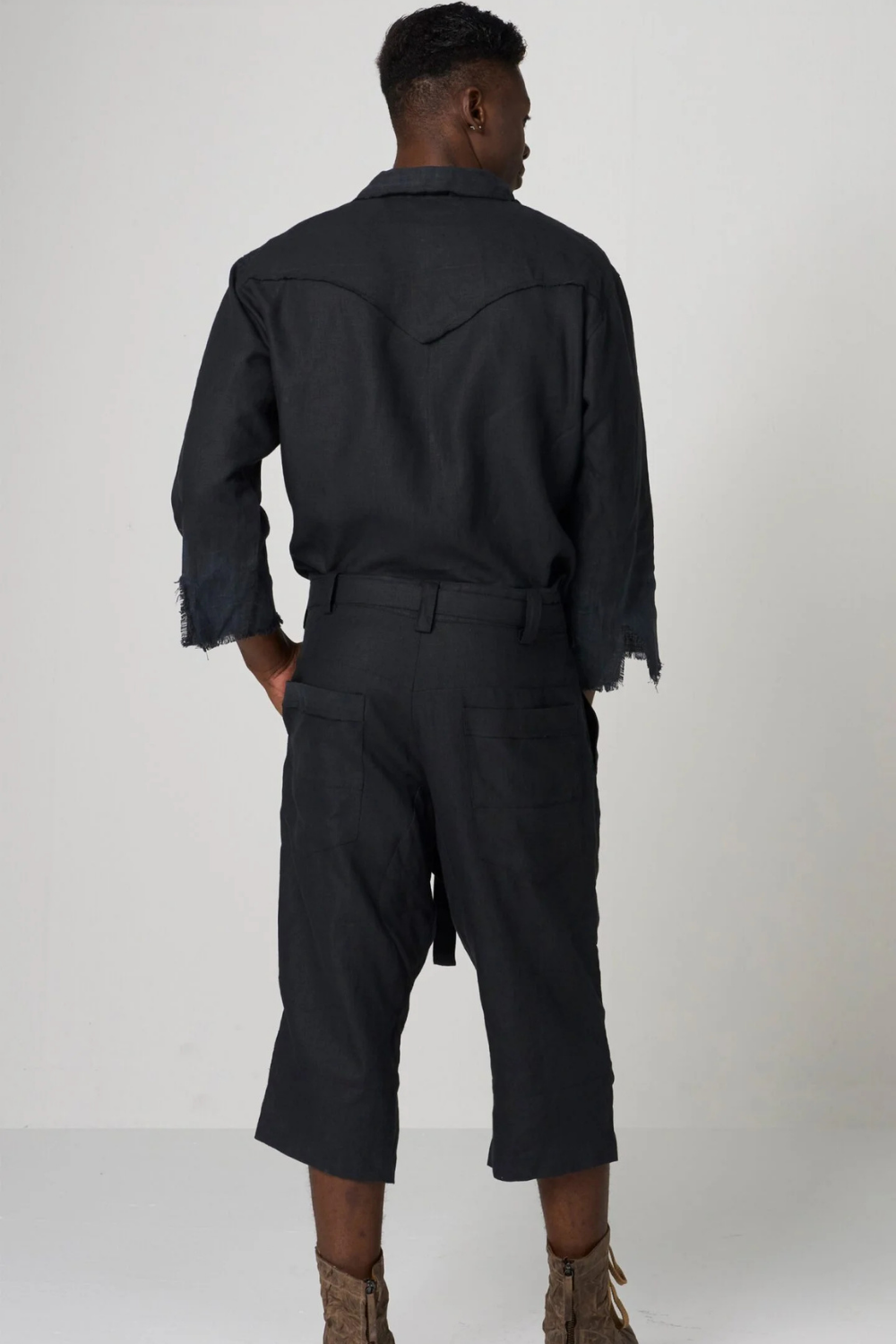 WAGON JUMPSUIT-BLACK