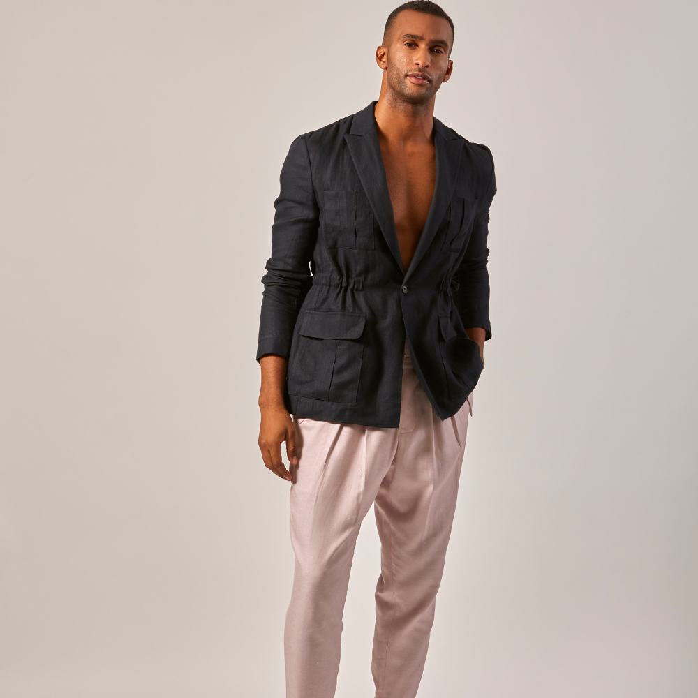 TRIBUNE JACKET- BLACK