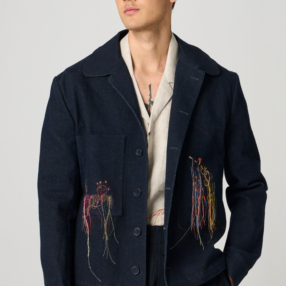 DENIM CLOWN JACKET
