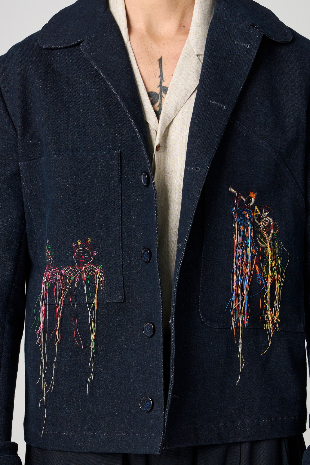 DENIM CLOWN JACKET