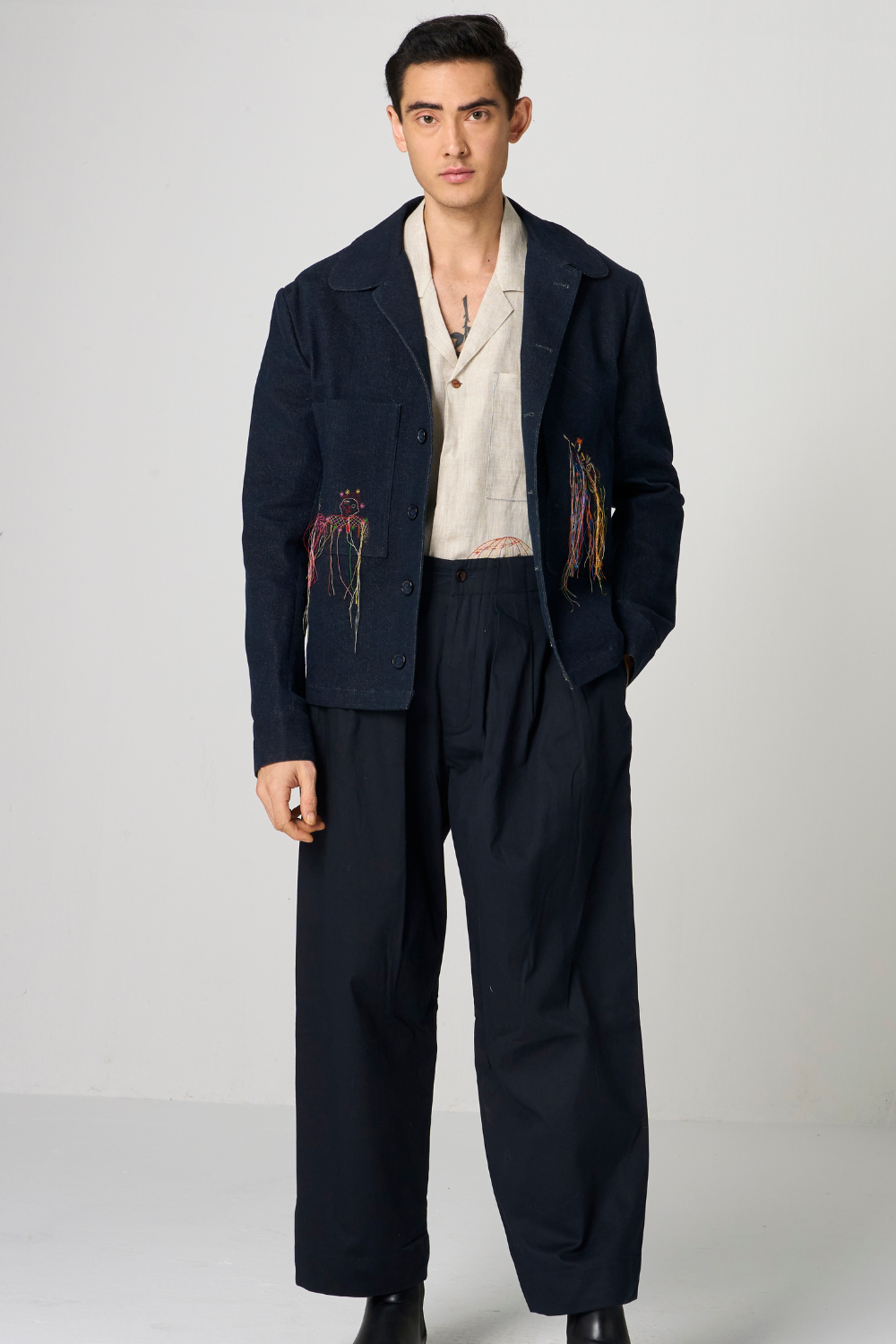 DENIM CLOWN JACKET