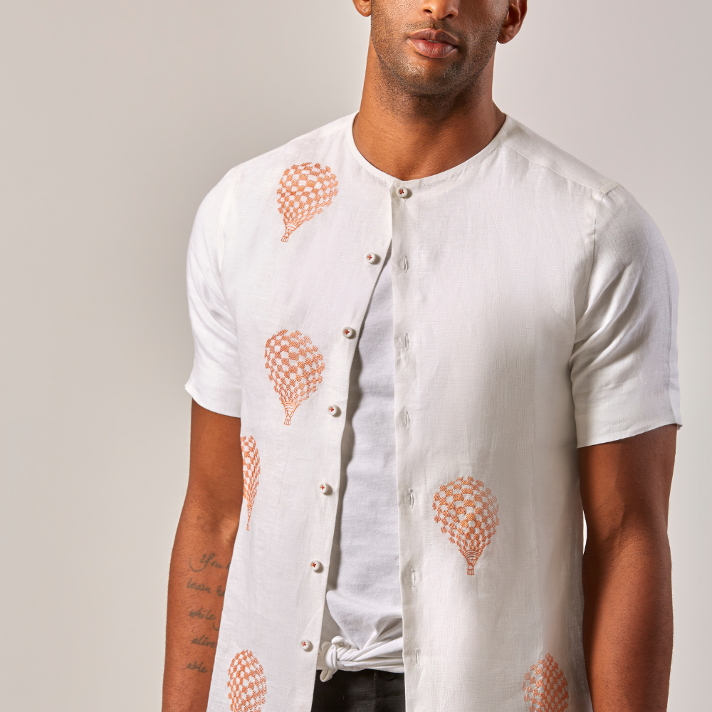 BALLOON SHIRT - WHITE