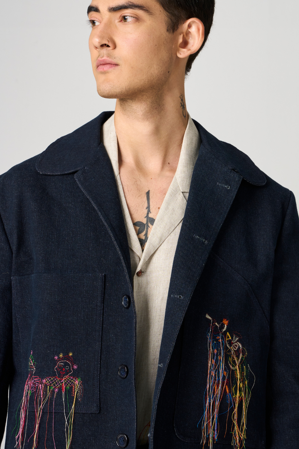 DENIM CLOWN JACKET