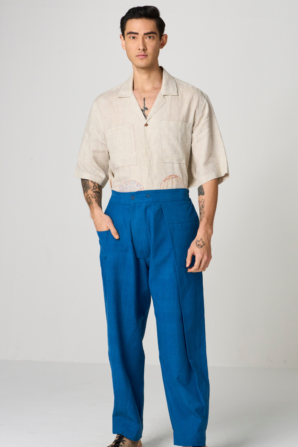 PLEATED PANTS