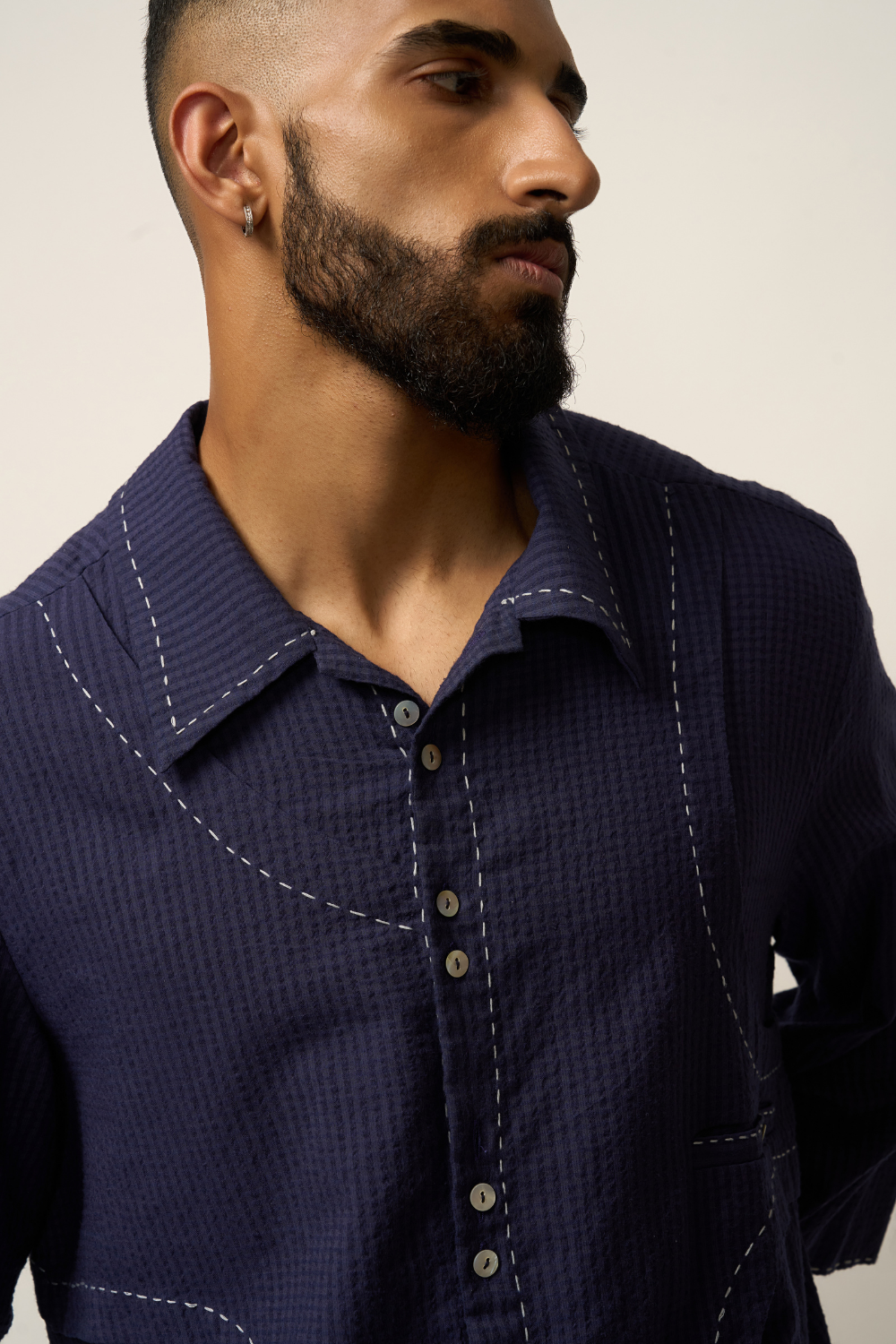 INSIDE OUTSIDE SHIRT - BLUE