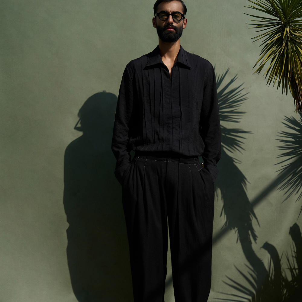 PLEATED SHIRT