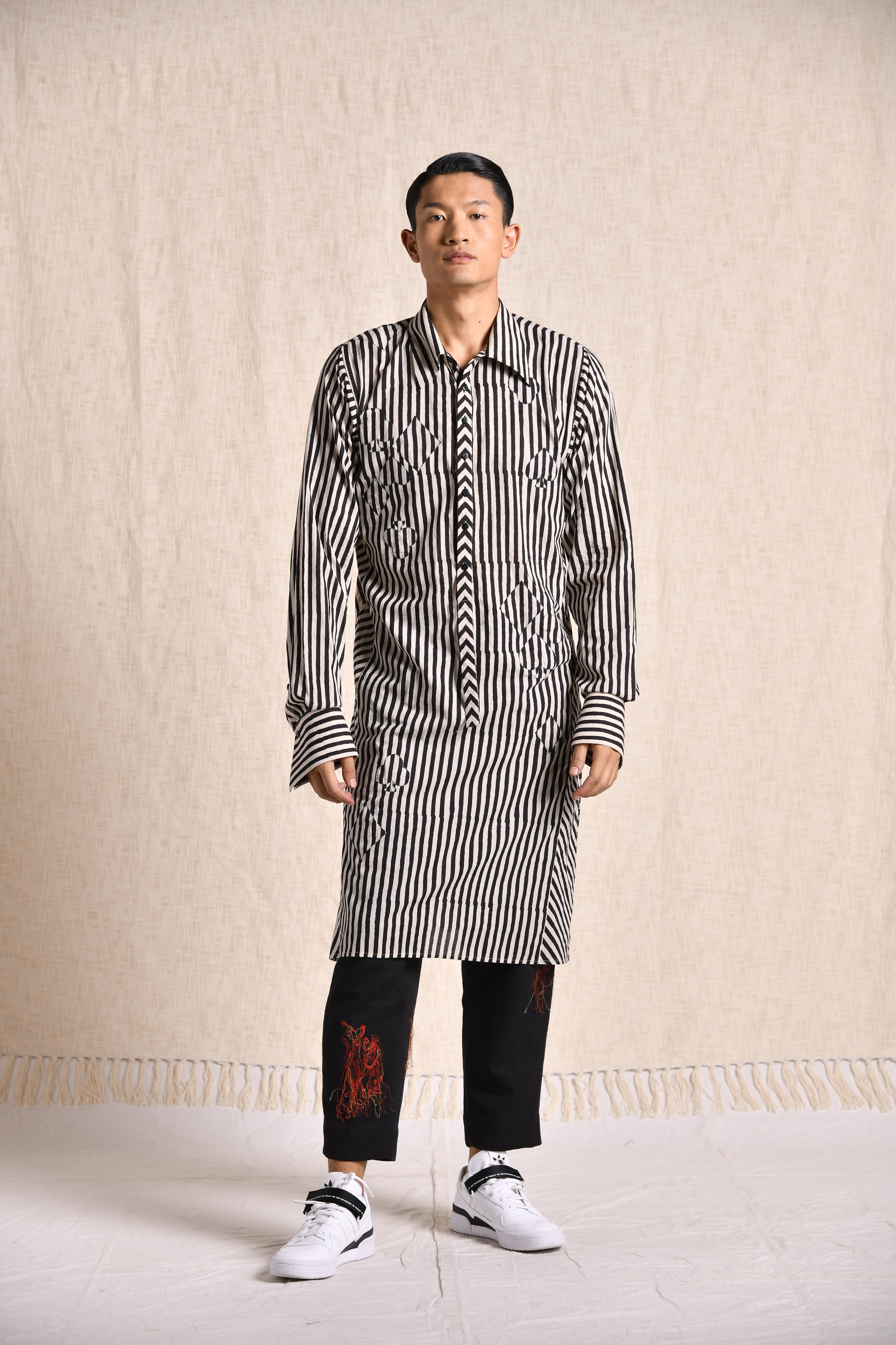 LOST AND FOUND LONGLINE SHIRT (KURTA)