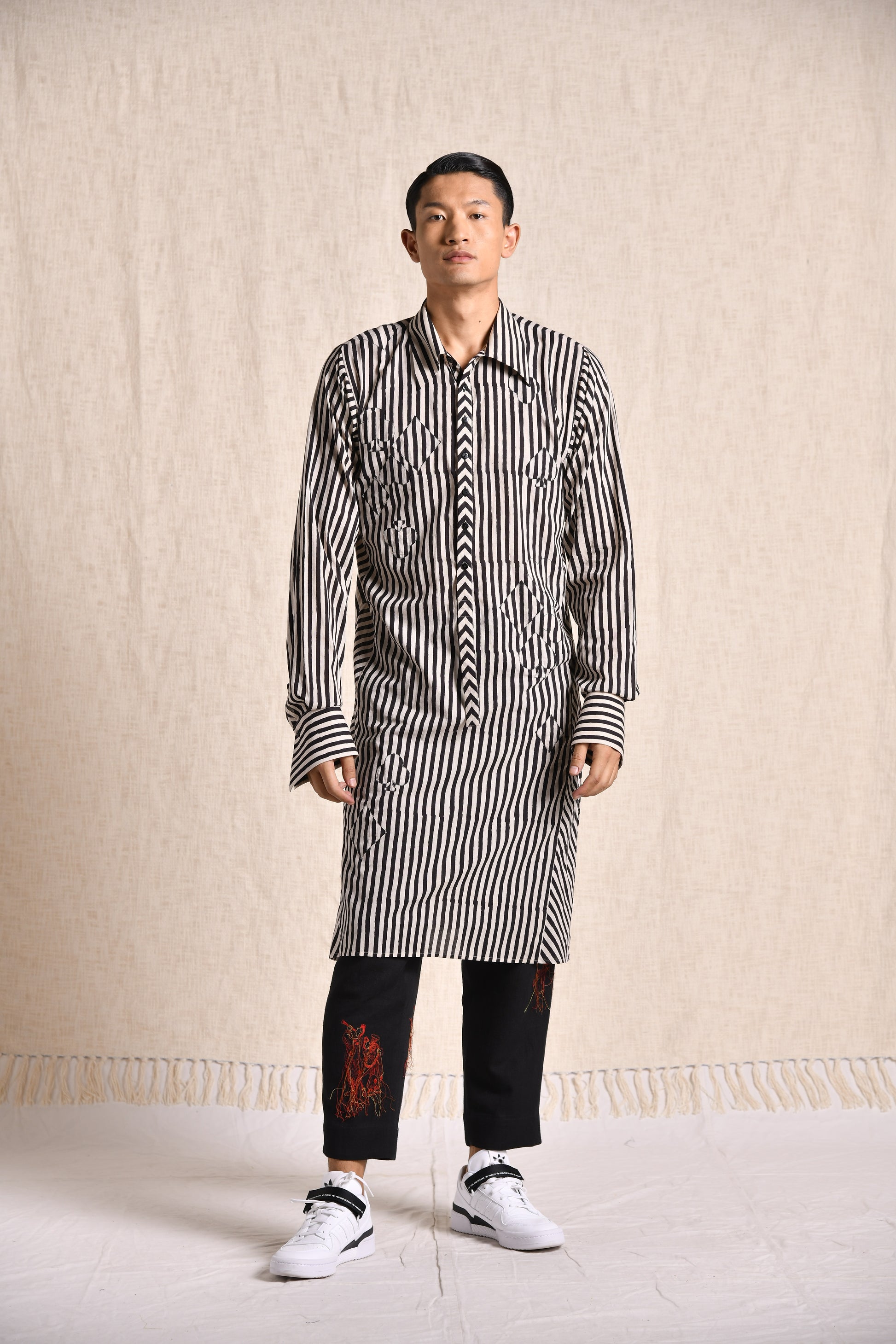 LOST AND FOUND LONGLINE SHIRT (KURTA)