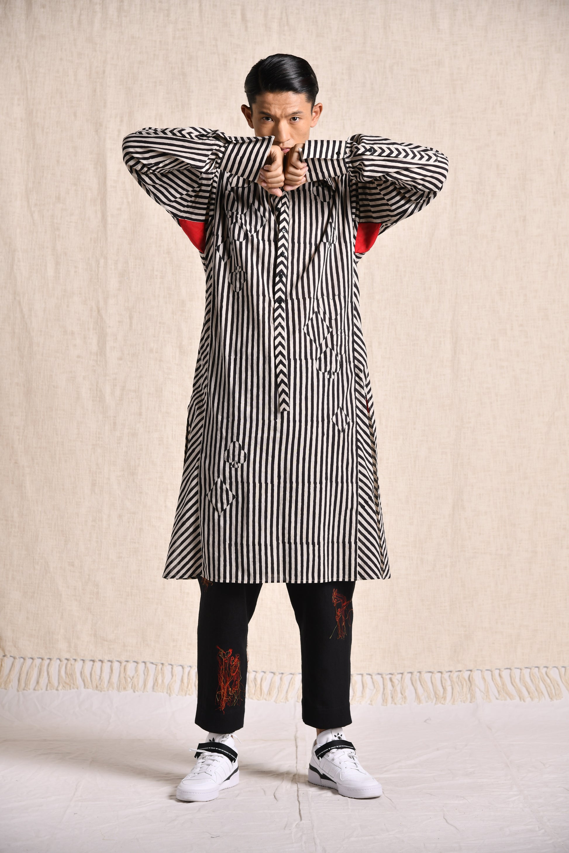 LOST AND FOUND LONGLINE SHIRT (KURTA)